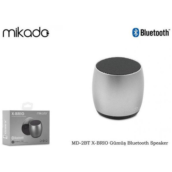 Mikado Md-2Bt X-Bryo Silver Bluetooth Speaker