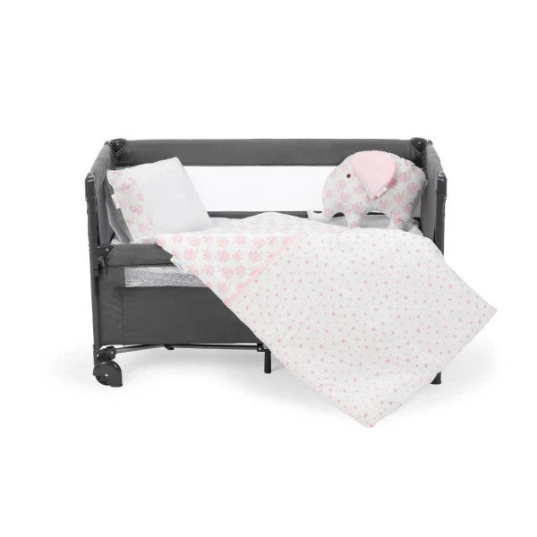 Sema Baby 6 Piece Luxury Park Bed Baby Sleeping Set - Pink Elephant