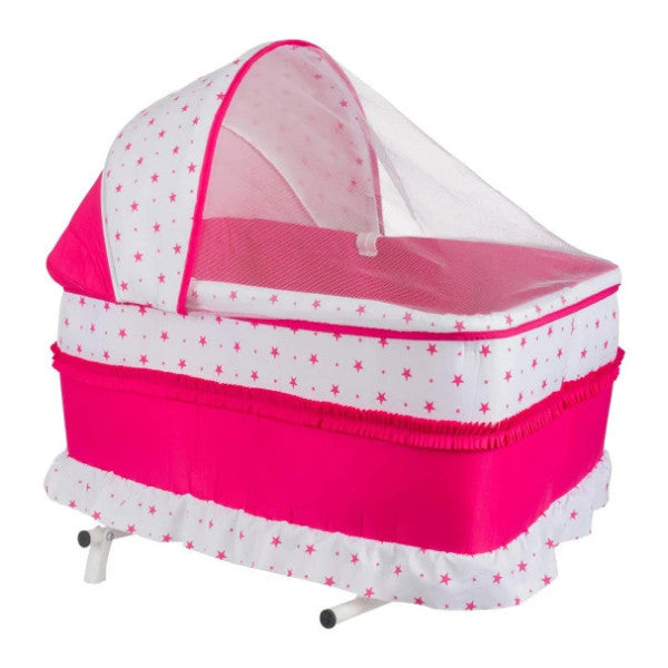 Chubby Baby Rocking Floor Cradle Portable Pink