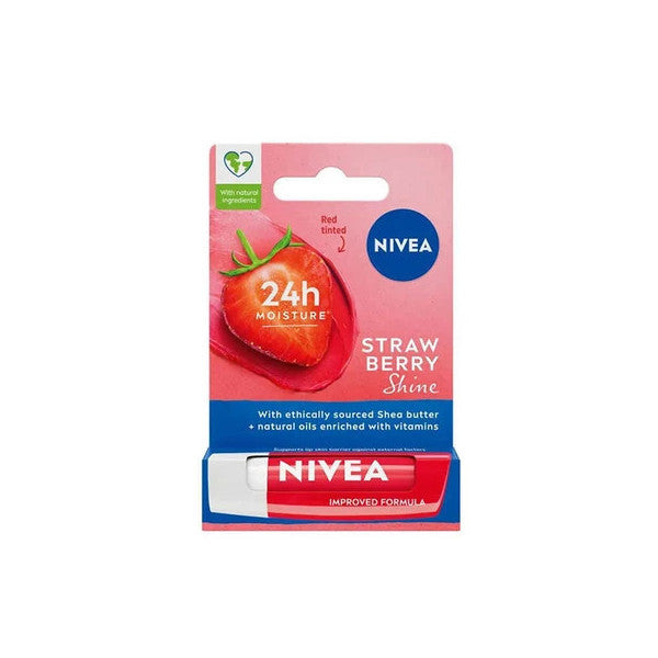 Nivea Strawberry Shine Tinted Lip Care Cream 4.8G