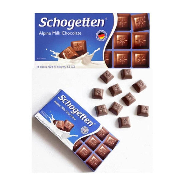 Schogetten German Made Alpine Milk Chocolate 100Gr