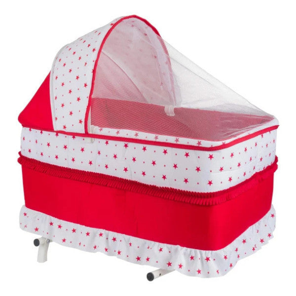 Chubby Baby Rocking Floor Cradle Portable Cradle Red