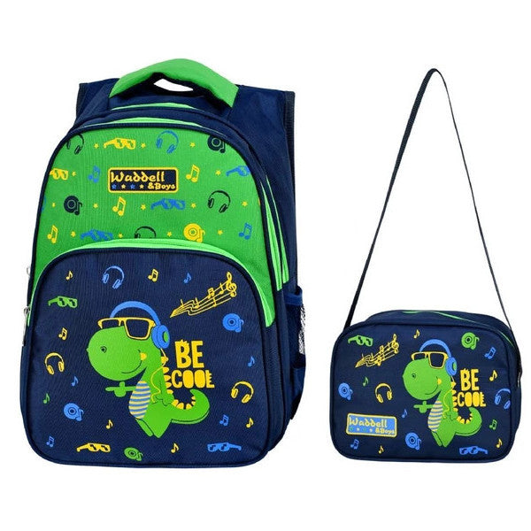 Waddell Bag Dinosaur School Backpack - Waddell Bag Boys Primary School Bag Set