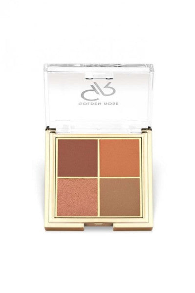 Golden Rose Quattro Eyeshadow Palette 05 Red Brick Eyeshadow Palette