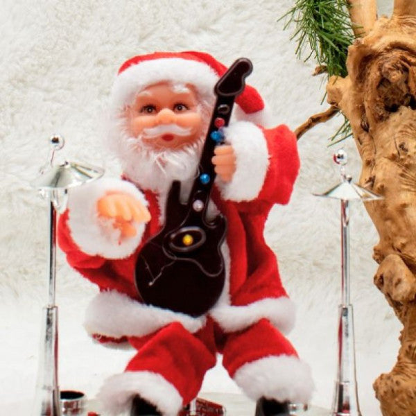 Guitarist Santa Claus Santa Claus Christmas Ornament