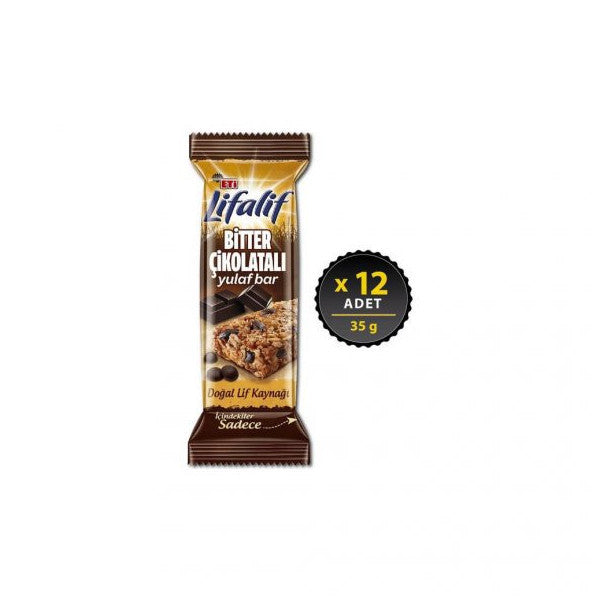 Eti Lifalif Dark Chocolate Oat Bar 35 Gx 12 Pieces