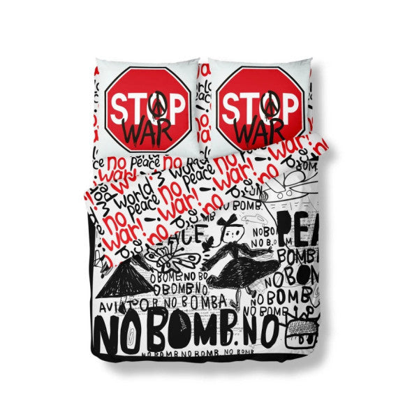 Stop War Double Duvet Cover Set
