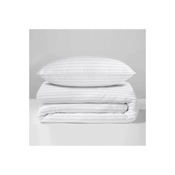 Striped Double Size Duvet Cover Set –