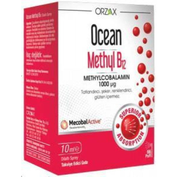 Orzax Ocean Methyl B12 10 Ml Food Supplement