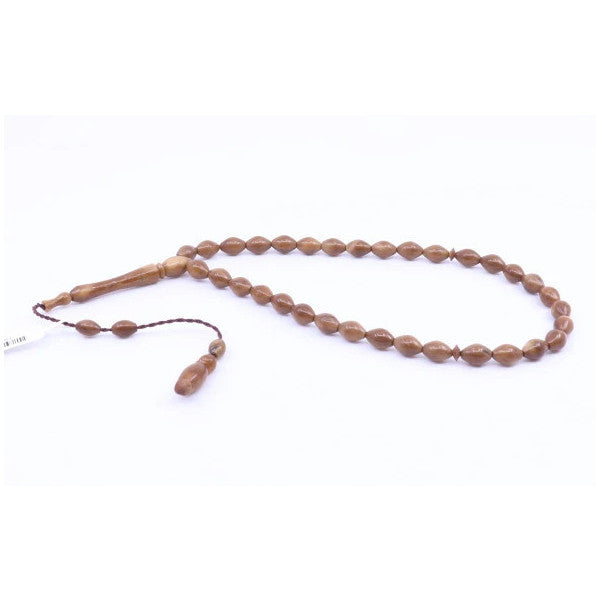 Capsule Cut Kuka Prayer Beads 6.5 X 9.5 Mm