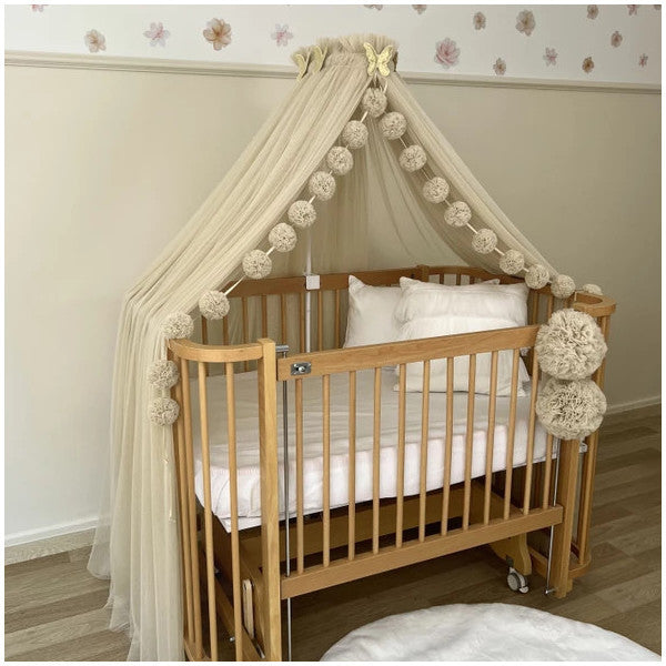 Pamuka Baby Crib Mosquito Net Beige