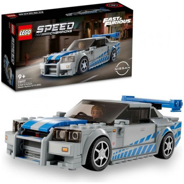 Lego Speed Champions 76917 Faster Furious Nissan Skyline Gt-R(R34) (319 Pieces)
