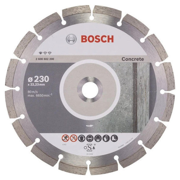 Bosch - Standard Series Diamond Cutting Disc For Concrete 230 Mm