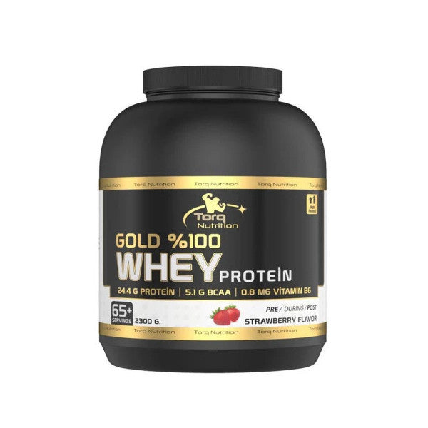 Torq Nutrition Gold Whey Protein Strawberry Flavored 2300 Gr