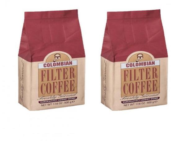 Mehmet Efendi Kurukahveci Colombian Filter Coffee 500 Gr X 2 Pieces