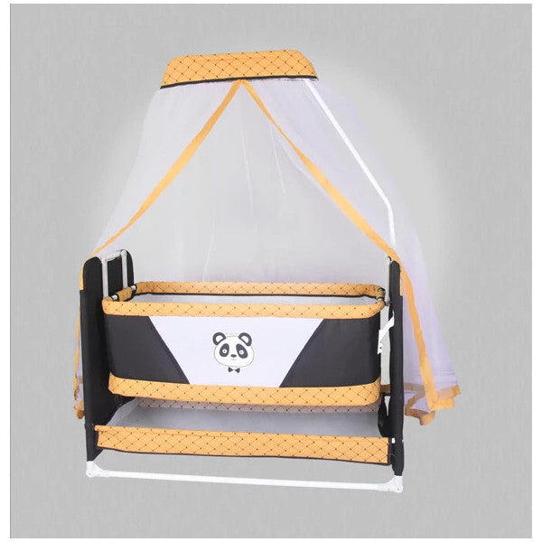 Chubby Baby Panda Basket Crib Innovation İn Elegance, Quality İn Safety - Yellow