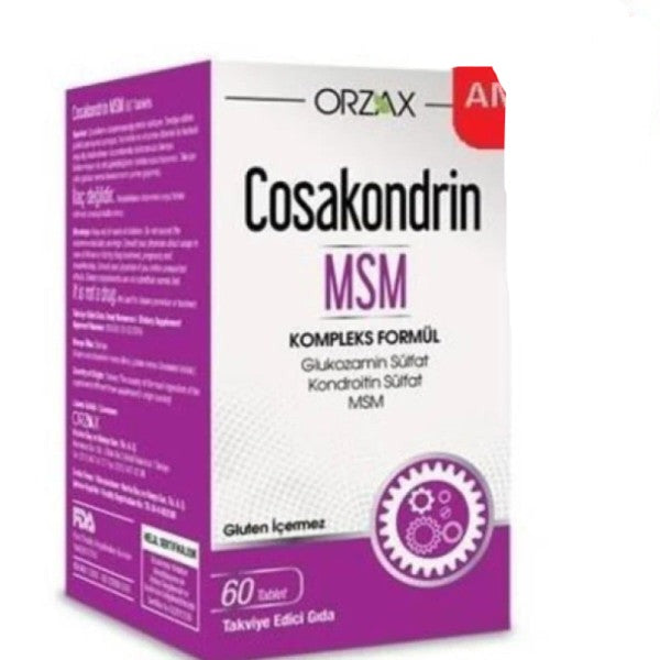 Orzax Cosakondrin Msm 60 Tablets
