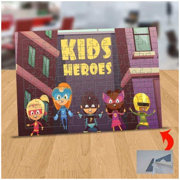 Children's Heroes 99 Piece Puzzle Jigsaw Table-1284-15220