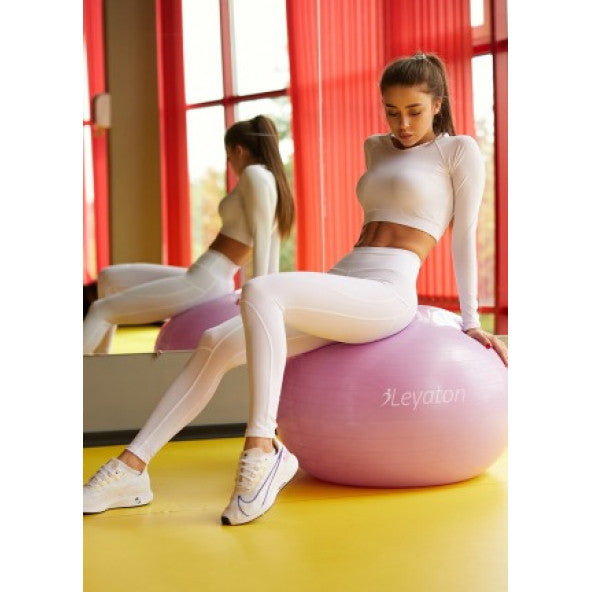 65 Cm Pilates Ball Large Size Thick Yoga Pilates Ball-With Pump