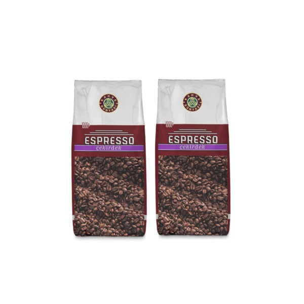 Kahve Dünyası Espresso Whole Bean Coffee 1 Kg X 2 Packs