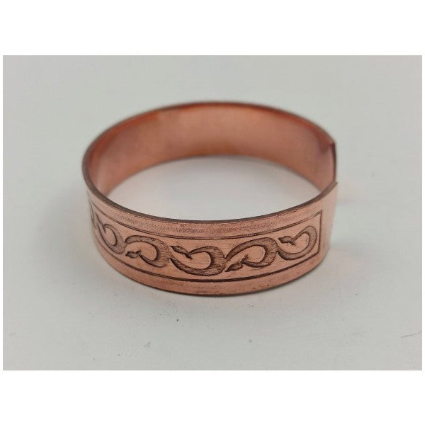 Copper Bracelet 1.5X17.5 Cm Kalemkar Handcrafted Natural Pure Copper M7