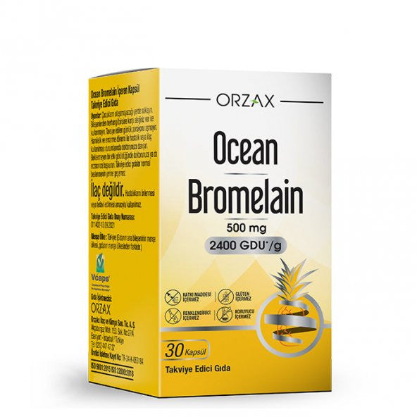 Ocean Bromelain 500 Mg 30 Capsules