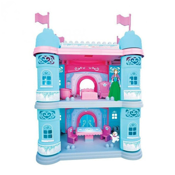 Flying Toy Ice Land Castle Play Set With 35 Pieces Blocks