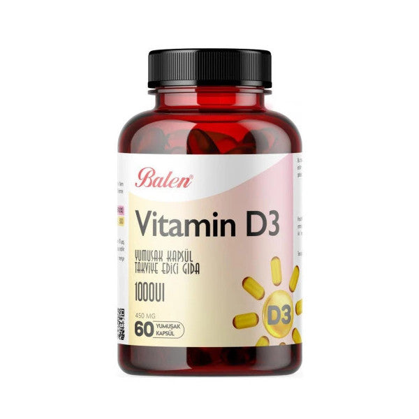 Balen Vitamin D3 450 Mg 60 Soft Capsules