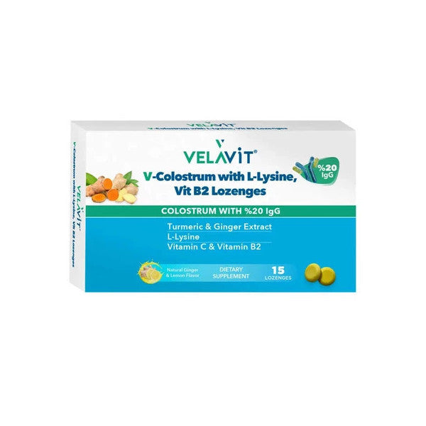 Velavit V-Colostrum With L-Lysine 15 Pastilles