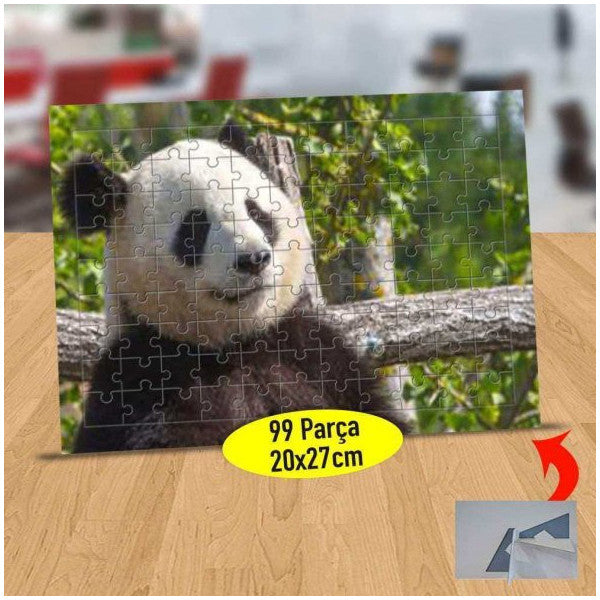 Smiling Panda 99 Piece Puzzle Jigsaw Table-19-135179