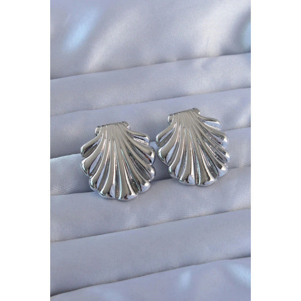 316L Steel Silver Color Oyster Model Earring