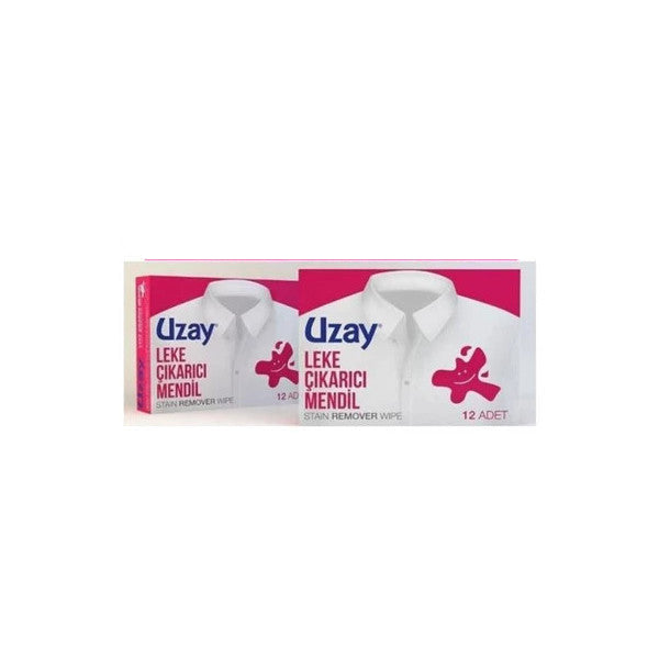 Uzay Stain Remover Wipes 12 Pieces 2 Pieces