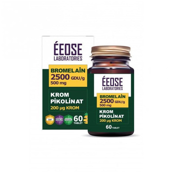 Éeose Bromelain Krom Pikolinat 60 Tablet