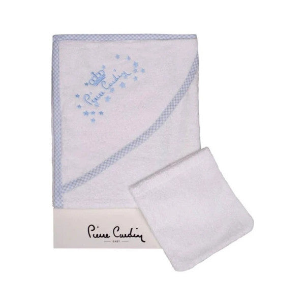 Pierre Cardin Swaddle Bath Towel - Blue