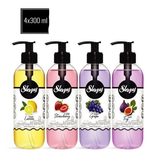 Sleepy Fruit Series Liquid Soap 4-Piece Advantage Pack 4×300 Ml