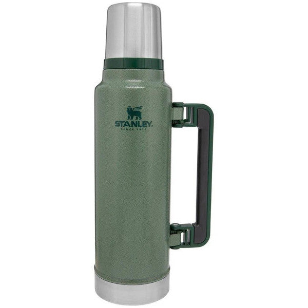 Stanley Classic Vacuum Stainless Steel Thermos 1.4 Lt The Legendary Classic Bottle 1.4L - Hammertone Green