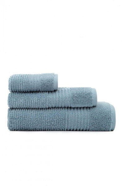 Arina Bath Set 100% Cotton Air Twist Blue