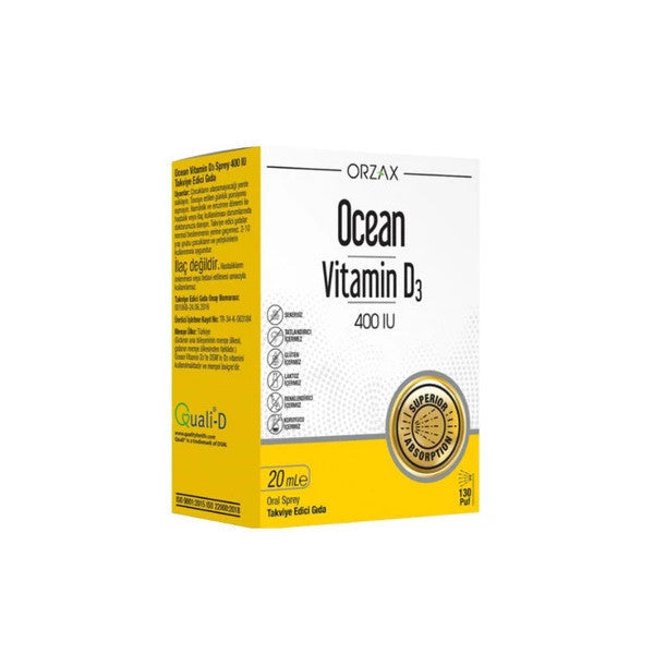 Ocean Vitamin D3 400Iu Spray 20 Ml