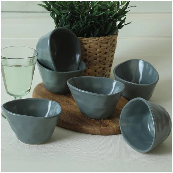 Keramika Matte Light Green Trior Snack Bowl 12 Cm 6 Pieces 324