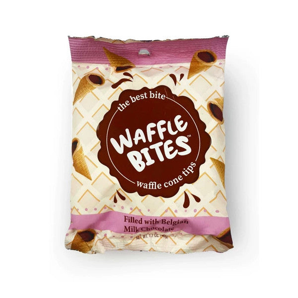 Waffle Bites Milk Chocolate Cornet 48 Gr. (1 Pack)