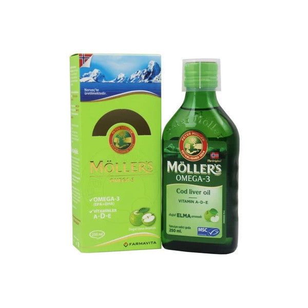 Möllers Apple Flavored Fish Oil 250 Ml