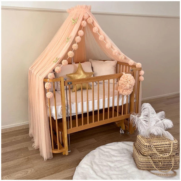 Pamuka Baby Crib Mosquito Net Salmon