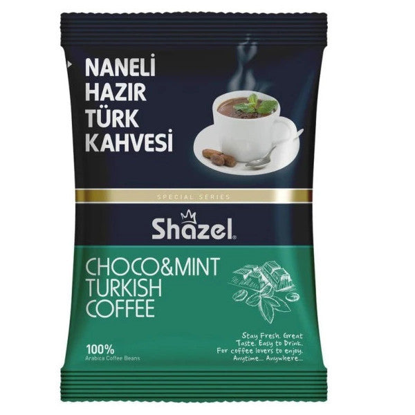 Shazel Special Mint Instant Turkish Coffee 100 Gr 2-Pack