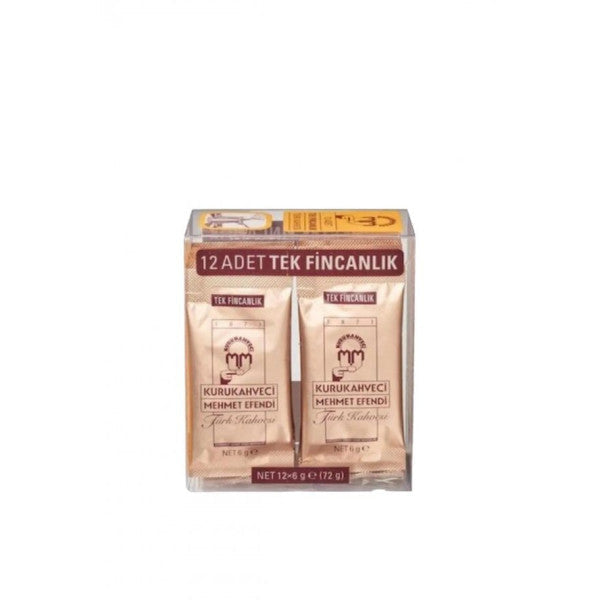 Mehmet Efendi Single Cup Turkish Coffee 6G X 12 Packs