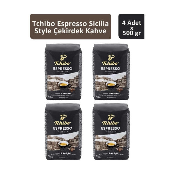 Tchibo Espresso Sicilia Coffee Beans 500 Gr X 4 Pieces