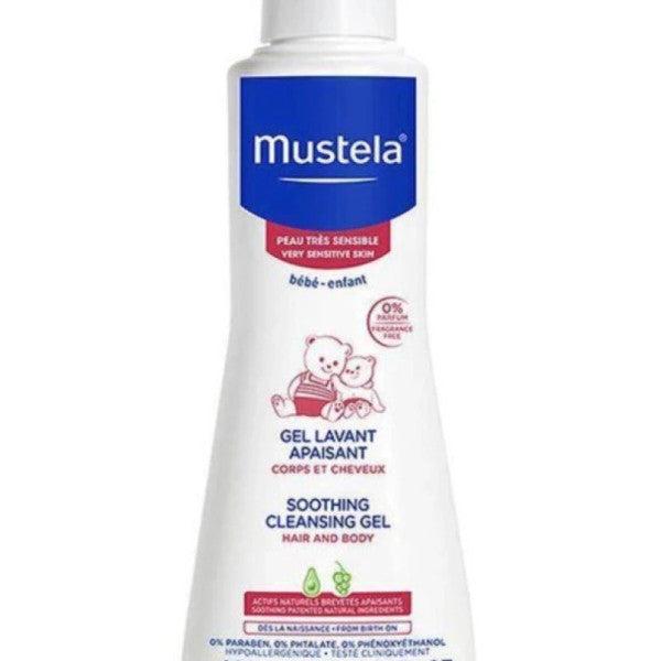 Mustela Soothing Cleansing Gel Hair And Body 300 Ml - For Sensitive Skin