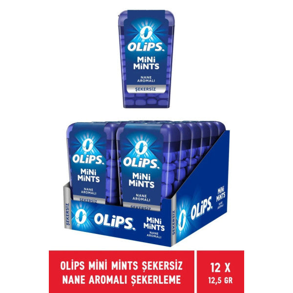 Olips Mini Mints Sugar-Free Mint Flavored Candy 12.5 Gr - 12 Pieces
