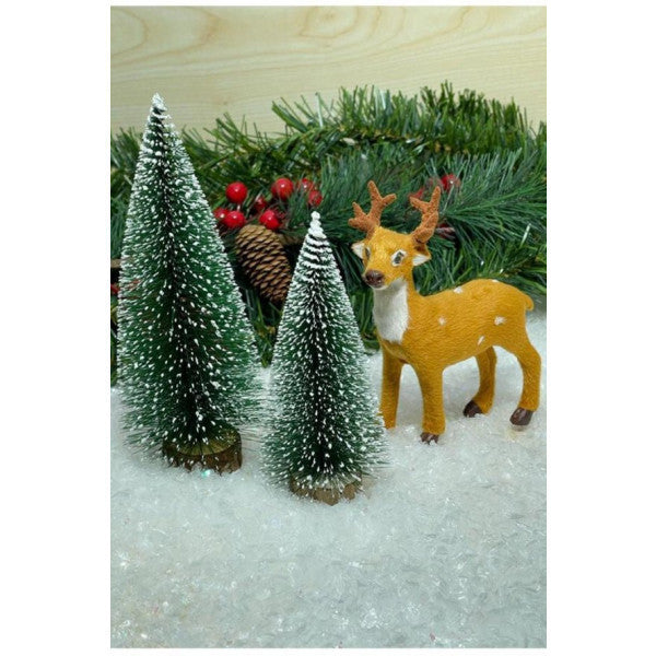 Beysüs Christmas Pine Tree Ornament Table Pine Deer Set