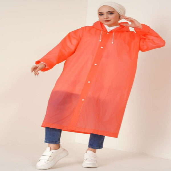 Waterproof Raincoat Pomegranate Flower