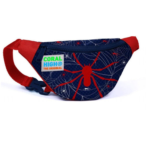 Coral High Spider Printed Waist Bag - Boy